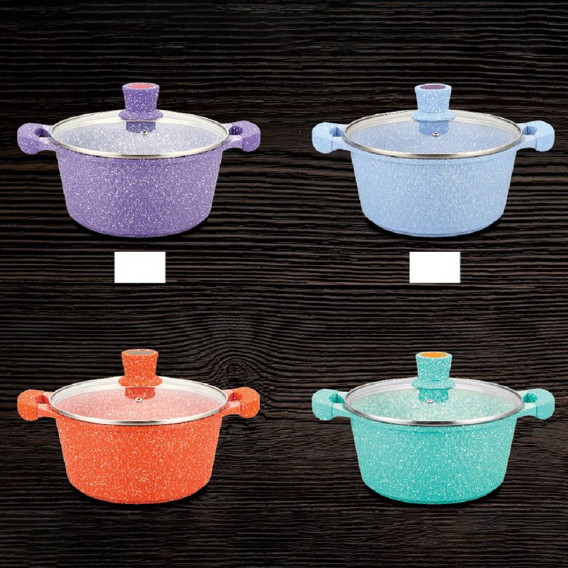 New Arrival Dessini 10 Pieces Set Die Cast Aluminium Casserole Diecast Cooking Pot Cookware Sets