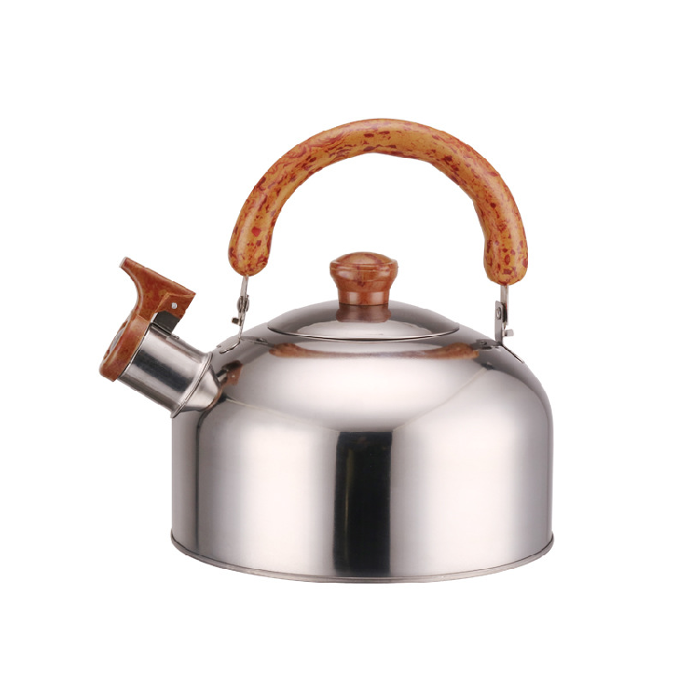 6pcs Stainless Steel Cookware Set with Wooden Handles sufuria forkitchen cookware set Including Milk Pan Soup pot Frying Pan