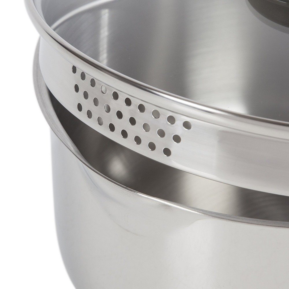 QANA Factory Wholesale OEM 8pcs Stainless Pan Set Kitchen induction cookware cooking pot and pan non stick kitchenware Utensils