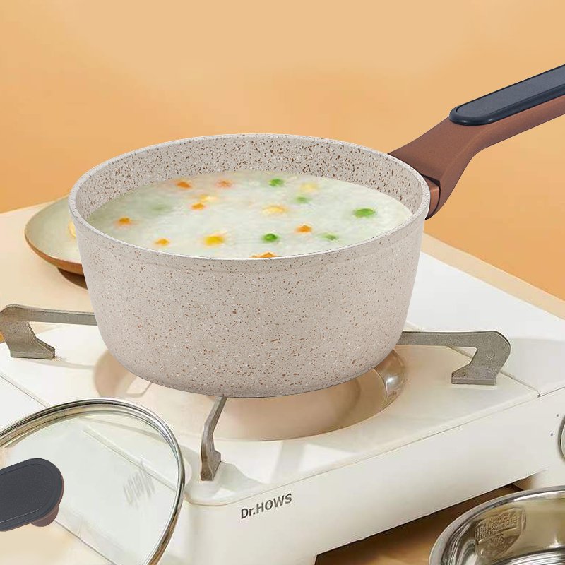 Hot sale home cooking aluminum pot set of 8 pieces Feel free to match Nonstick cookware set Aluminum alloy cookware set