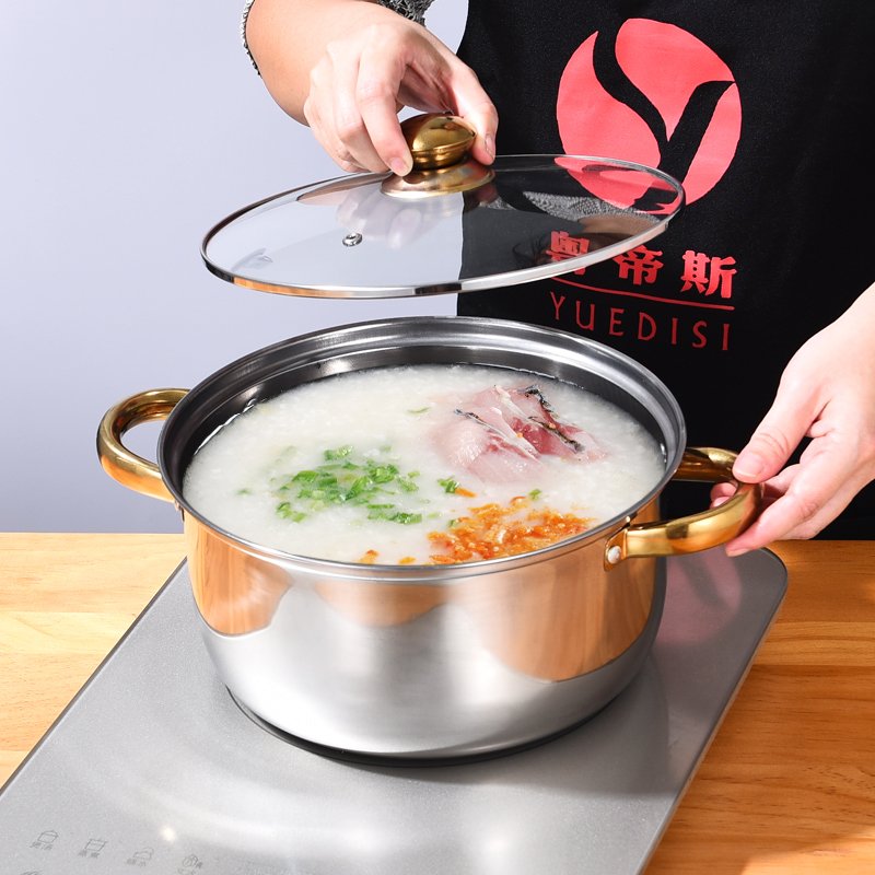 12pcs New Design Cooking Pot Set Stainless Steel Cooking Pot Non-stick Cookware Set Cooking Pot Set