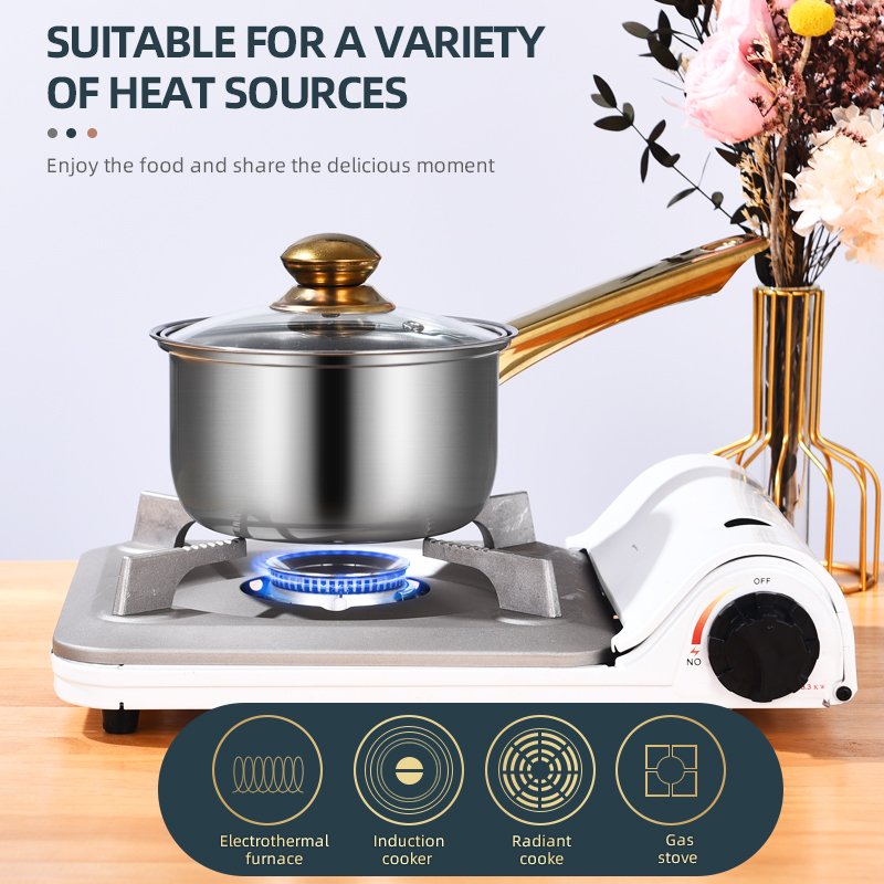 12pcs New Design Cooking Pot Set Stainless Steel Cooking Pot Non-stick Cookware Set Cooking Pot Set