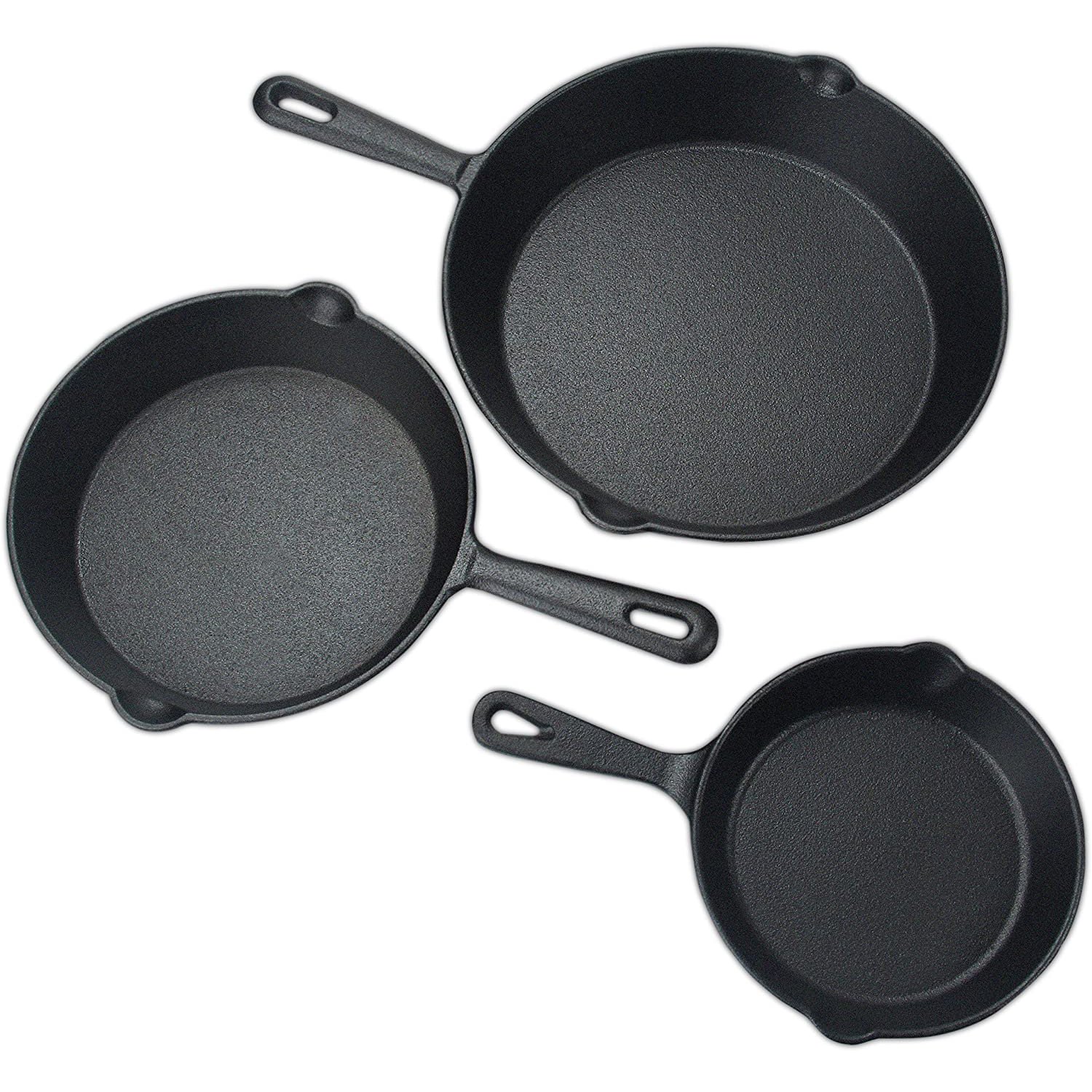 Pre-seasoned Cast Iron Skillet Frying Pan Cast Iron Cookware Set For Both Indoor & Outdoor Use