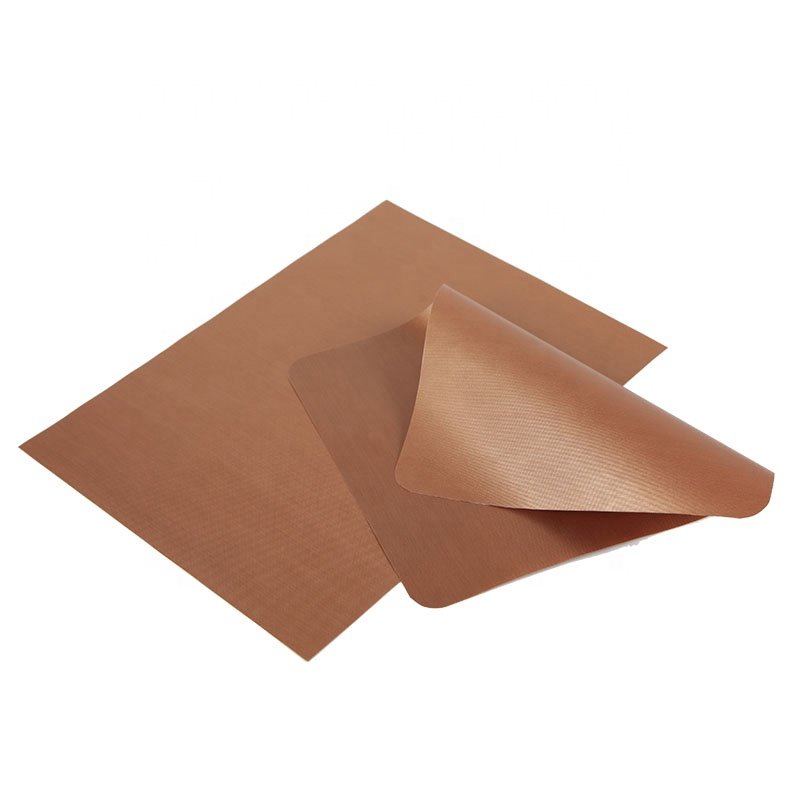 7 days delivery heat resistant up BBQ Sheet 500 degrees fire PTFE coated grill mat on cast iron cookware set
