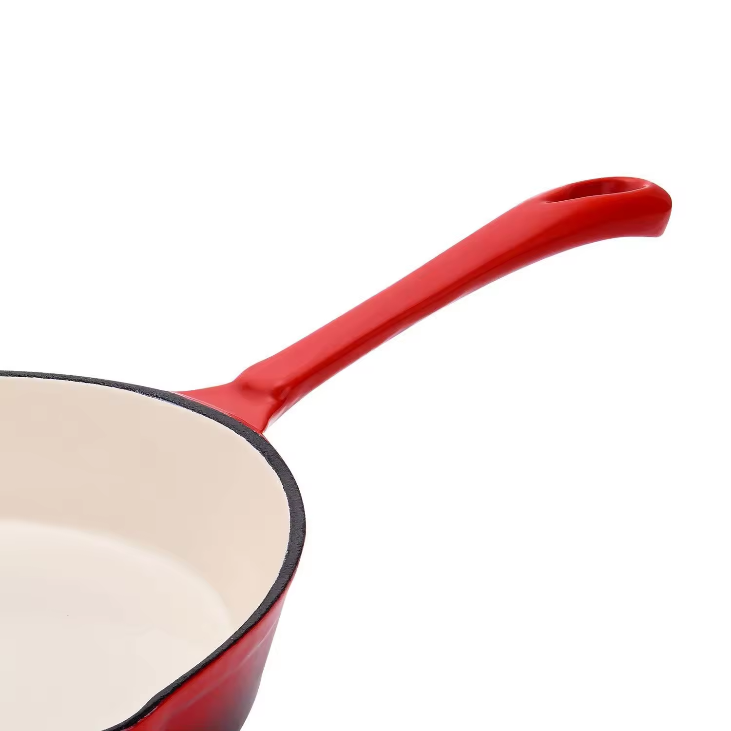 Factory Customized Wholesale 10 Inch red yellow Egg steak Fried Roasting Skillet Round Nonstick Frying Pan Enamel Cast Iron Pan