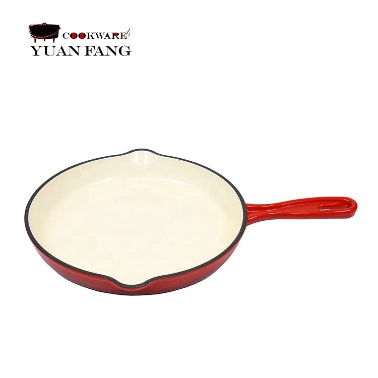 Wholesale Factory Price 7 Pieces Kitchen Cookware Set Red Enamel Cast Iron Pots And Pans Cookware Set