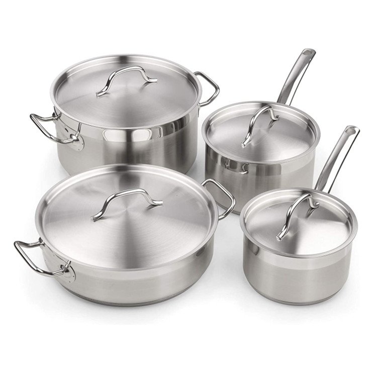 2022 wholesale Stainless Steel Non Stick Pots Sets Cookware Kitchenware Cooking Kitchen Cooking Pot Set