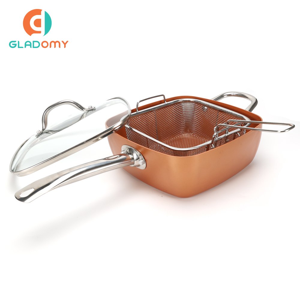 Multi functional integrated pot pressed Aluminium Cookware Set