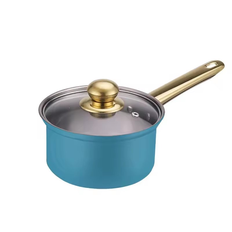 Fast Shipment Blue 12-Piece Stainless Steel Pot Set Wholesale Cookware Set Non-Stick Frying Pan with Lid Metal Kitchen Pot Set