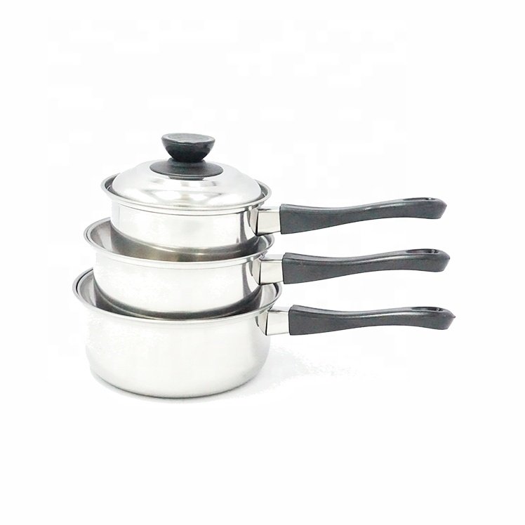 14/16/18cm stainless steel sauce pan /hot pot restaurant equipment/modern kitchen designs milk pot cookingware set