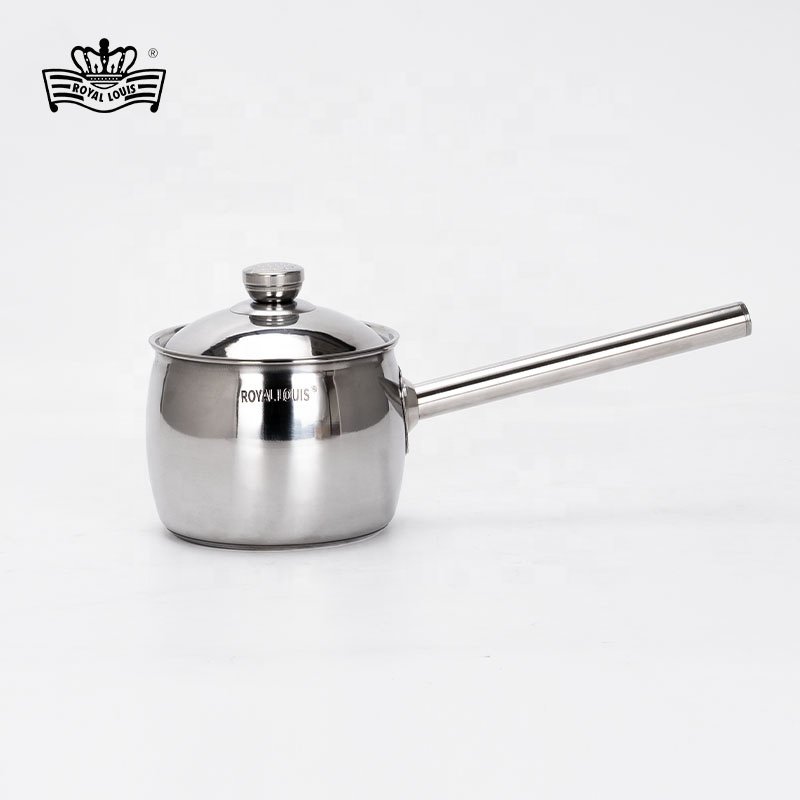 Customizable 9 Pcs Stainless Steel Cookware Set Commercial Pot Set With Long Handle Restaurant Sauce Pan Frying Pan Kitchenware