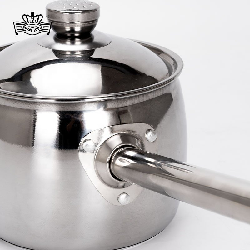 Customizable 9 Pcs Stainless Steel Cookware Set Commercial Pot Set With Long Handle Restaurant Sauce Pan Frying Pan Kitchenware