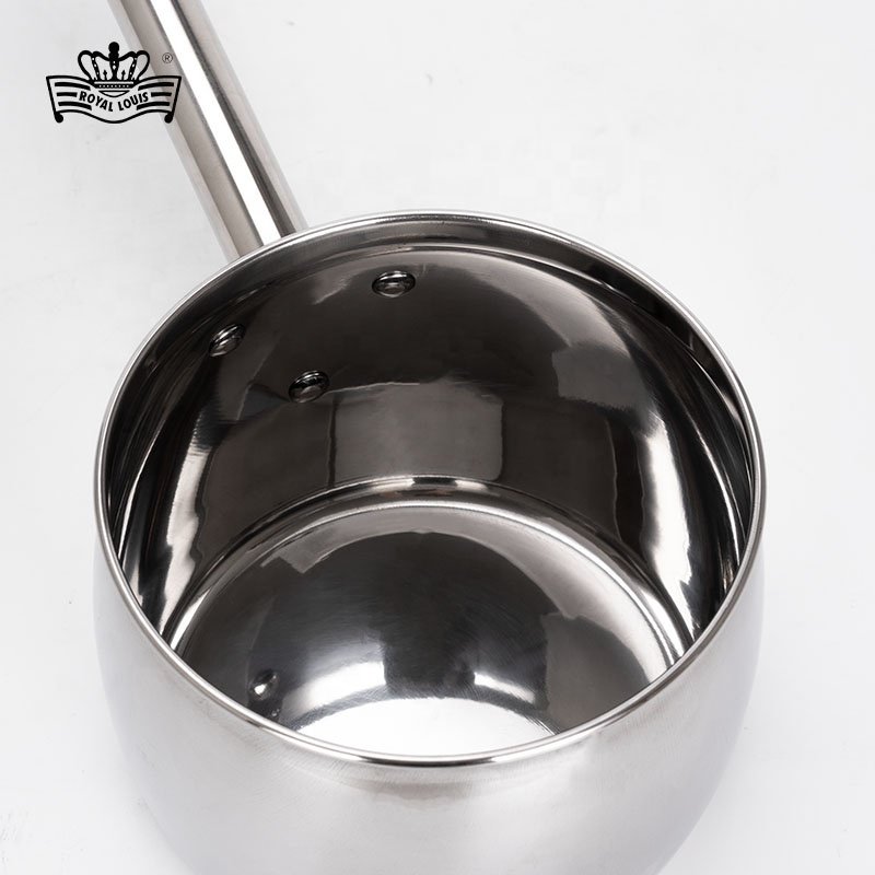 Customizable 9 Pcs Stainless Steel Cookware Set Commercial Pot Set With Long Handle Restaurant Sauce Pan Frying Pan Kitchenware