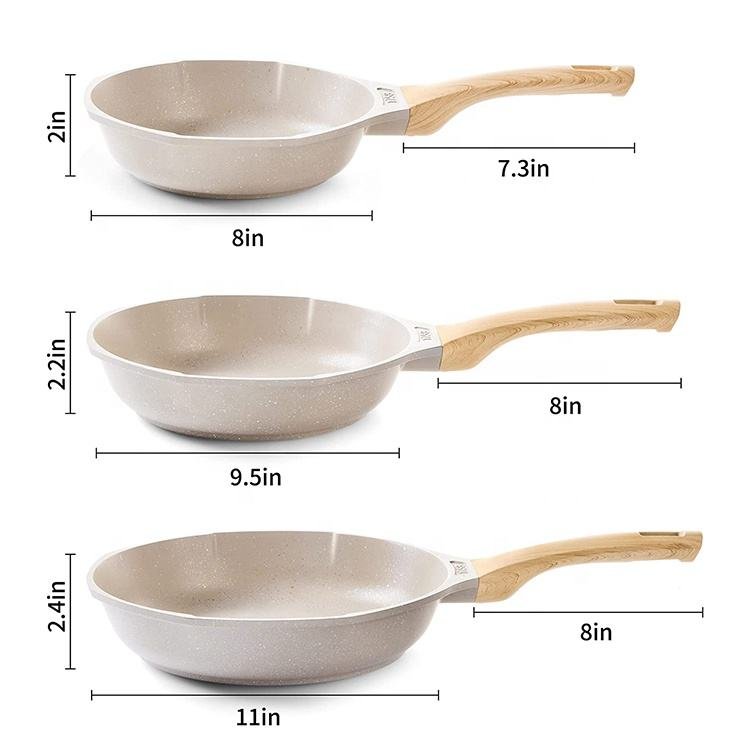 Best Selling Aluminum Kitchen Pans Cookware Sets Nonstick Kitchen Accessories Cookware Set