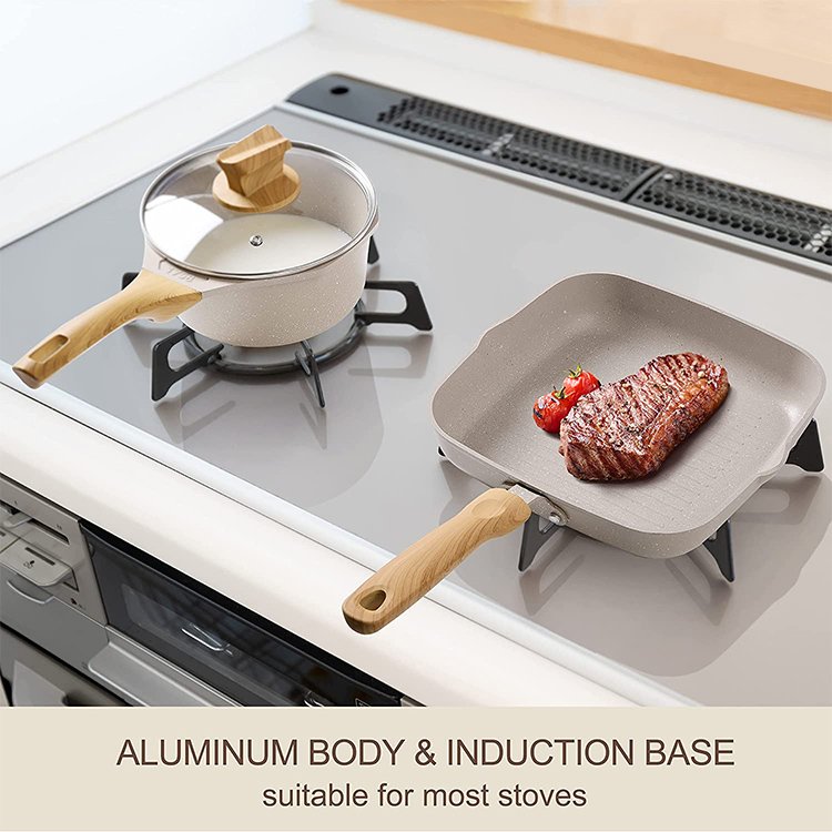 Best Selling Aluminum Kitchen Pans Cookware Sets Nonstick Kitchen Accessories Cookware Set