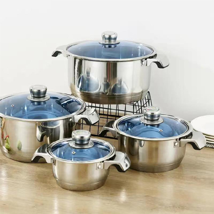 In Stock 70 pcs cookware set Stainless Steel Pot Set with Thickened Compound Nonstick BBQ Grill metal kaisa villa cookware set