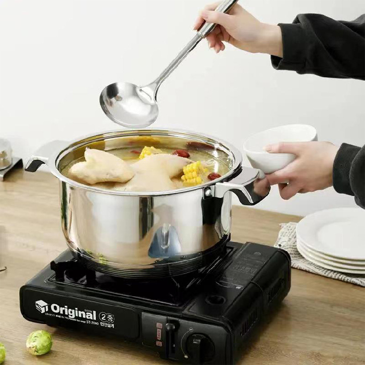 In Stock 70 pcs cookware set Stainless Steel Pot Set with Thickened Compound Nonstick BBQ Grill metal kaisa villa cookware set