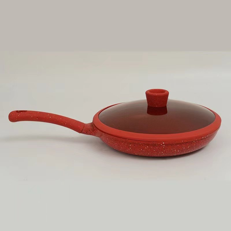 10pcs Luxury Granite Aluminum Nonstick Coating Cooking Granite Kitchen Marble Non Pots Pan Stick Cookware Sets