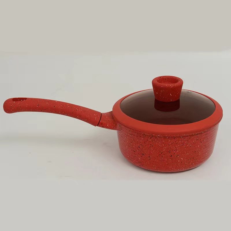 10pcs Luxury Granite Aluminum Nonstick Coating Cooking Granite Kitchen Marble Non Pots Pan Stick Cookware Sets