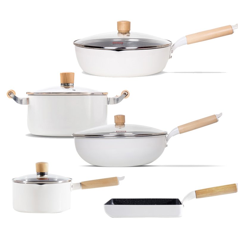High quality non-stick Aluminum kitchen cooking casserole cookware sets