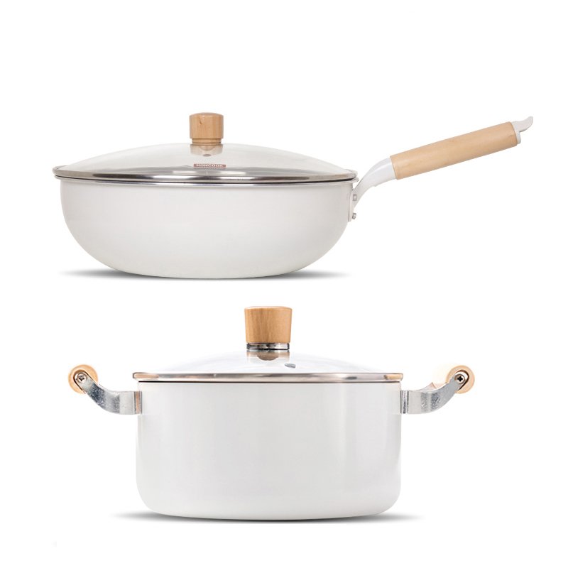 High quality non-stick Aluminum kitchen cooking casserole cookware sets