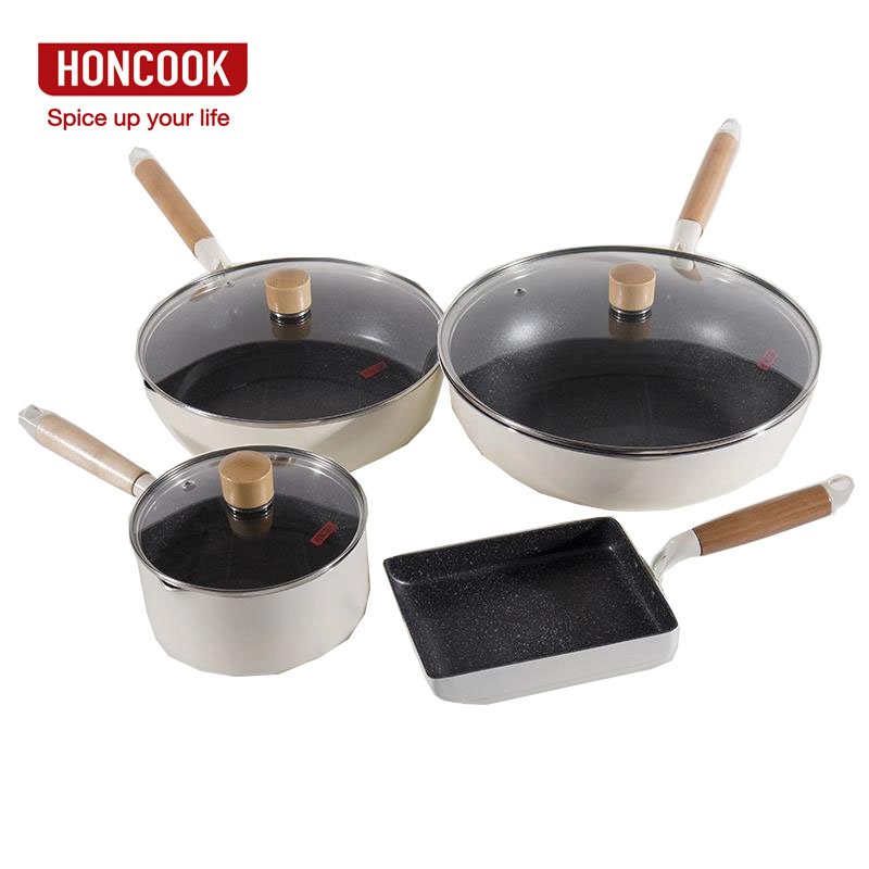 High quality non-stick Aluminum kitchen cooking casserole cookware sets