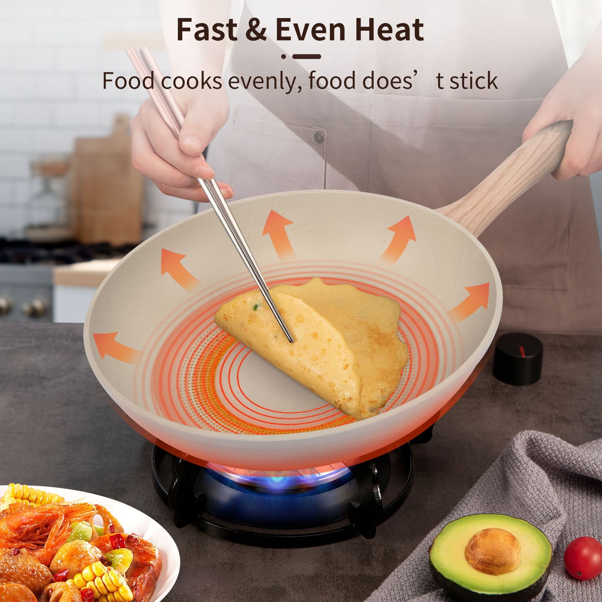 Agent Purchasing Kitchen Hot Selling 12 pieces Non Stick Cookware Set Casseroles Soup Pots Forged Granite Pan Cookware Set