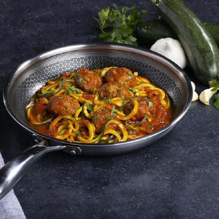 7 Pcs Stainless Steel Fry Pans Cookware Sets Kitchen Cooking Honeycomb Nonstick Pizza Pans