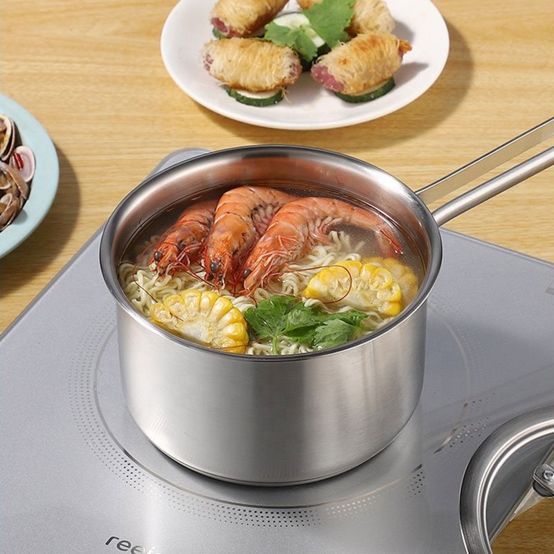 Sell well 304 stainless steel pot set for kitchen multifunction cooking pot sets three-piece frying pan soup pot cookware sets