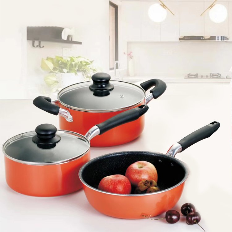 10PCS hot sale green cookware sets ceramic coating fry pan saucepan saucepot combo high quality Cookware Set factorygift sets