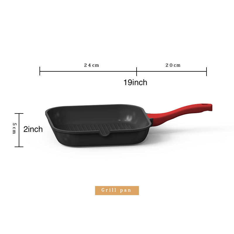 Easy Clean Nonstick Coating Frying Pan And Soup Pot Aluminum Cookware Set