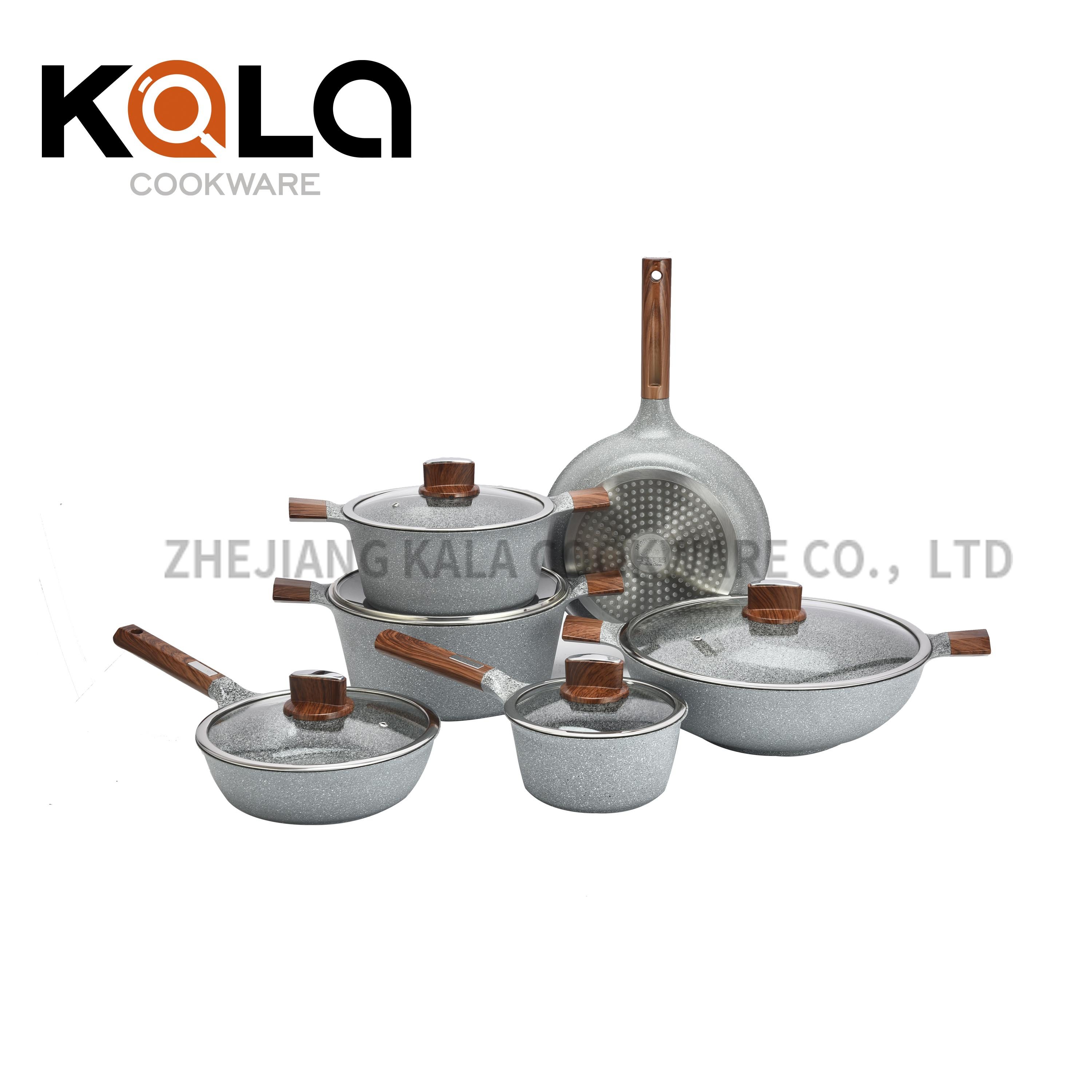 New Design High Quality Kitchen Supplies Aluminum Non Stick Cooking Pot Wholesale Kitchen Cookware Sets