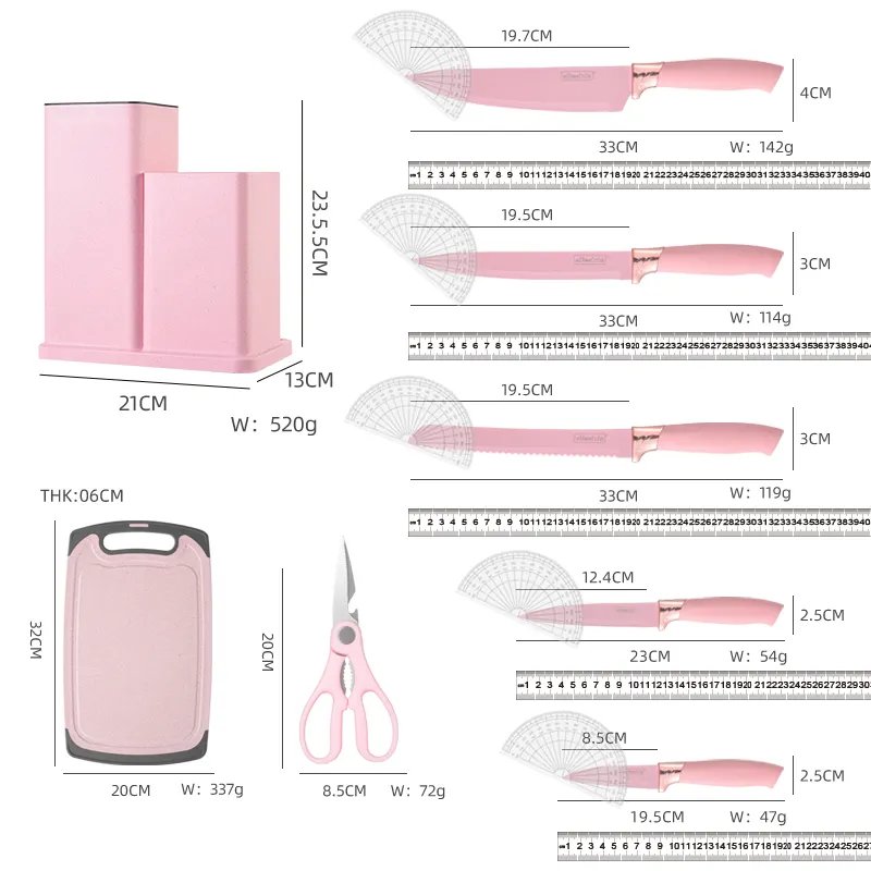 2Newest 19-piece set of silicone kitchen utensil set with wooden handle and cuttings board storage bucket gadget set