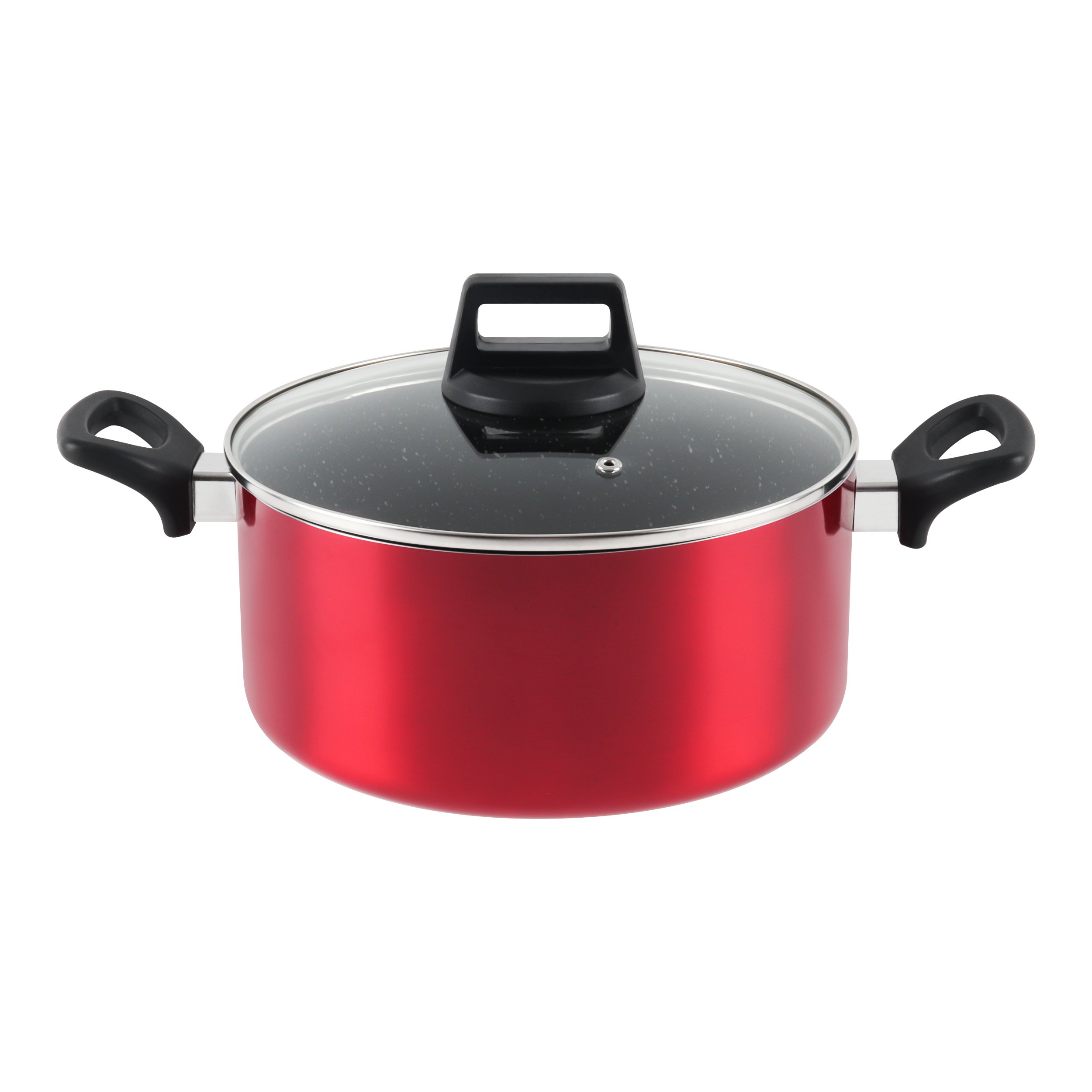 Durable 9-Piece Aluminum Cookware Set Glass Lid NON STICK Bakelite Composite Induction Cooking Kitchenware Kitchen Wares