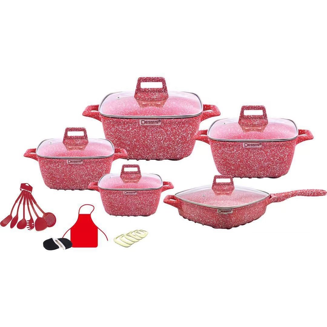 Customized Logo 25pcs Cookware-Set Modern Kitchen Accessories Set Cookware