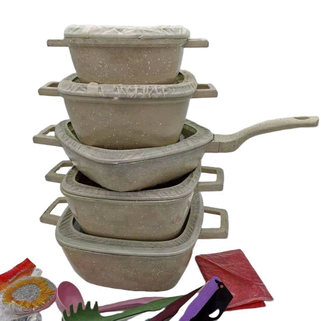 High Quality 25pcs Kitchen Cooking Pot Casseroles Desini Cookware Set Non-Stick