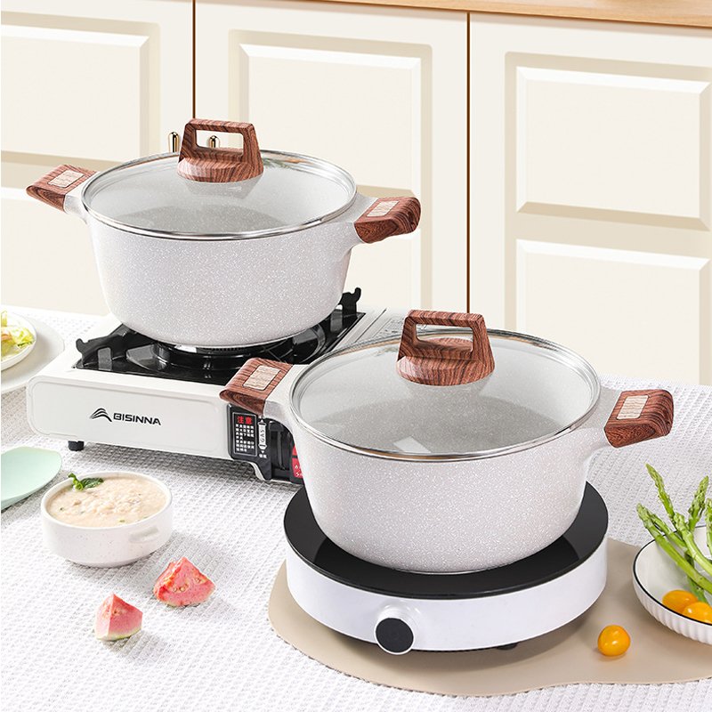 cast aluminium nonstick cookware sets, pots sets, frying pan sets, granite coating kitchen set