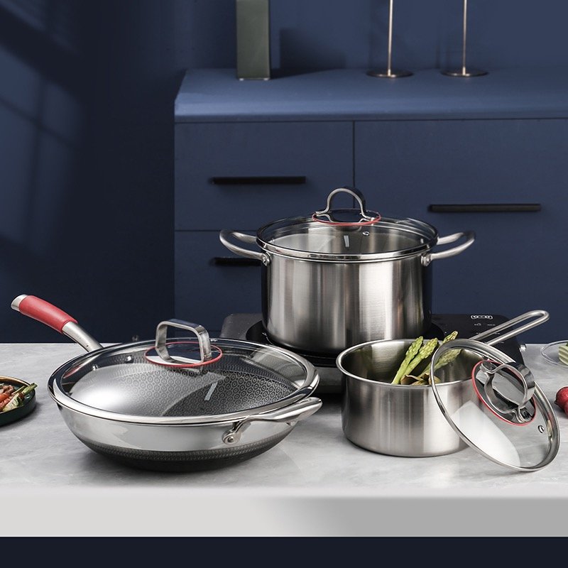 Cooking Pot Set Cookware Sets Nonstick Pot Sets Cookware Stainless Steel Kitchen