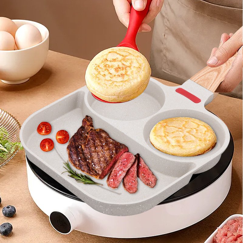 Kala High Quality Egg Pot 4 Hole Full Induction Frying Pan Cookware Set Non Stick Frying Pan Aluminum Pots And Pans Sets