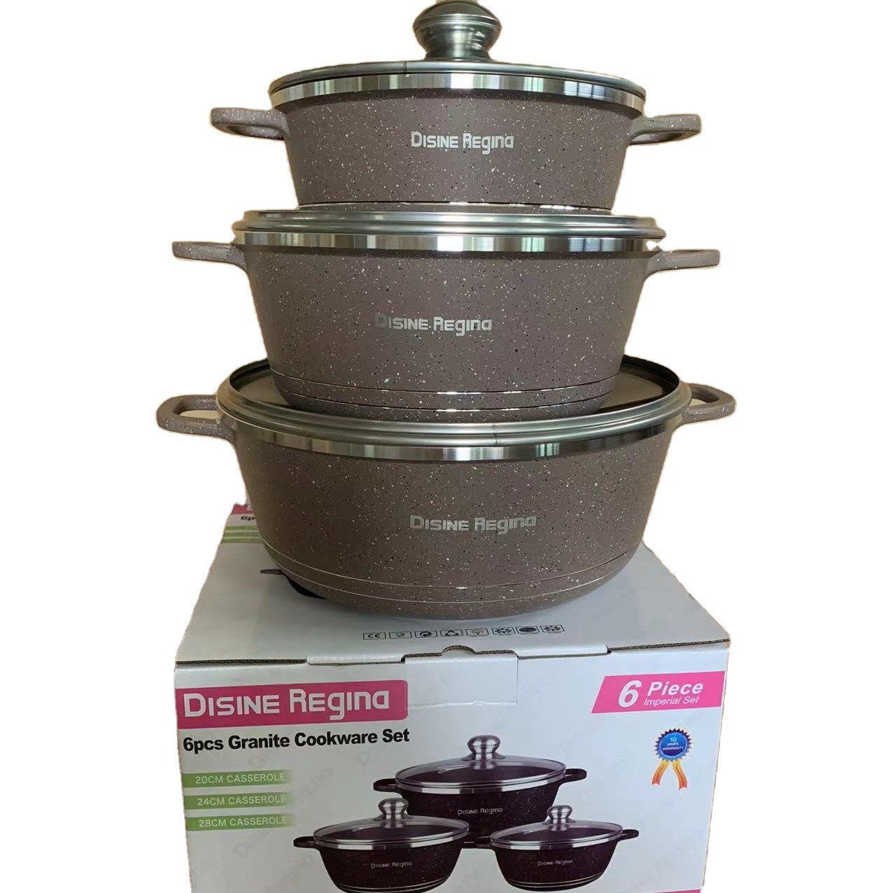 Home Party Cookware Set Soup Pot Other Cookware 6pcs Steaming Soup Pot Casserole