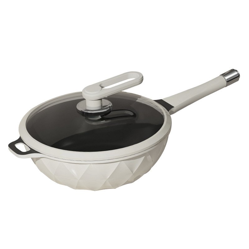 2024 New Products Factory Kitchen Non-stick Fry Pan Nonstick Wok and Pot Cooking Wok Aluminium Alloy Cookware Set
