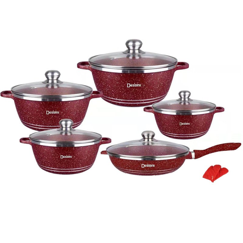 Custom nonstick cookware aluminum cookware set 12 piece Nonstick Fry Pan Cookware Sets