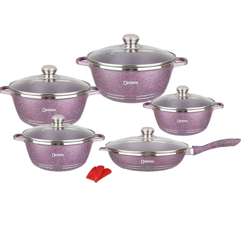 Custom nonstick cookware aluminum cookware set 12 piece Nonstick Fry Pan Cookware Sets