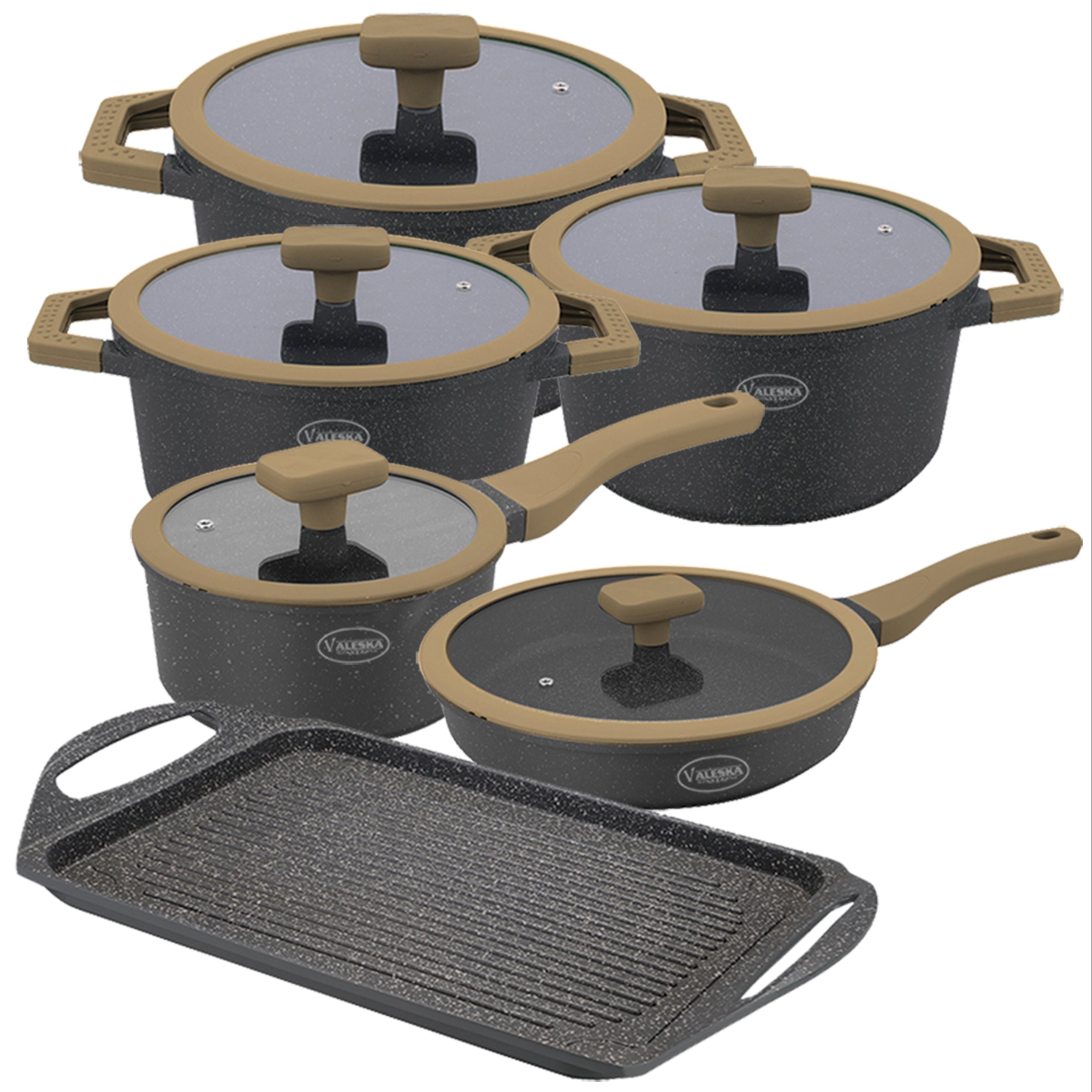 South America die casting aluminum cookware set nonstick cookware set 11pcs set