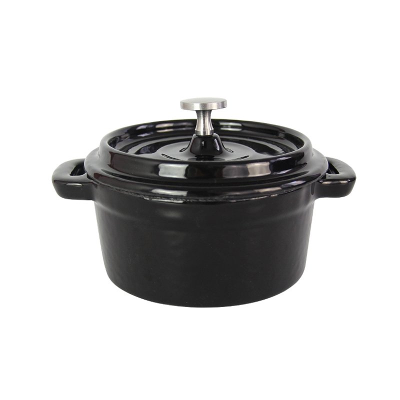 Hot sale customized enamel cooking pots set OEM enamel cast iron pot cookware sets