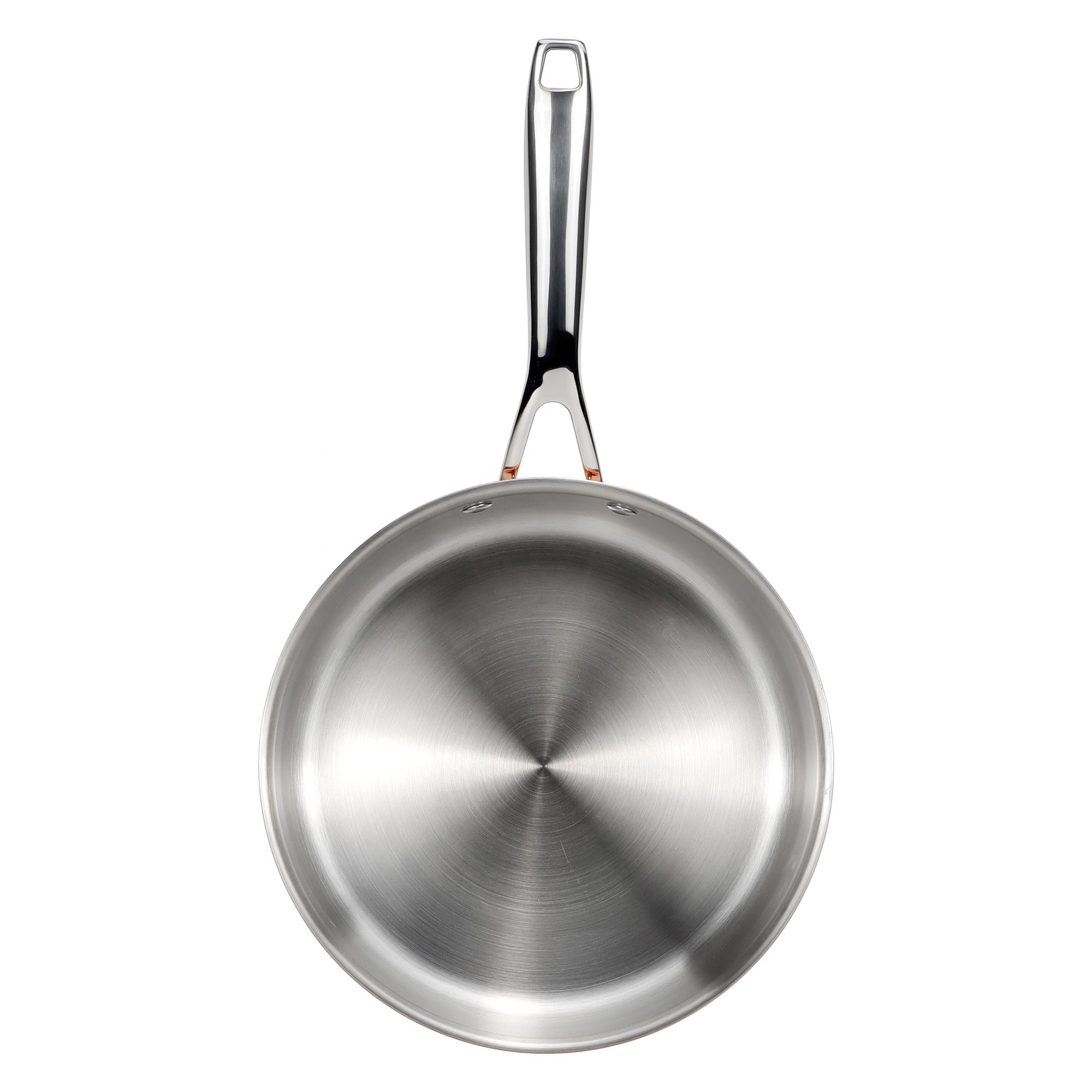 8 Pcs Non Stick Cooking Pots And Pans 3-layer Stainless Steel Copper Non-stick Cookware Pans Pots Set