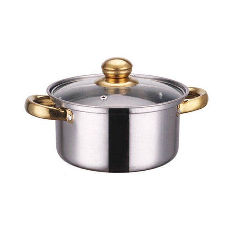 Manufacturer Stainless Steel Large 10 Pcs Soup Cooking Pot Set With Lid Cookware Sets