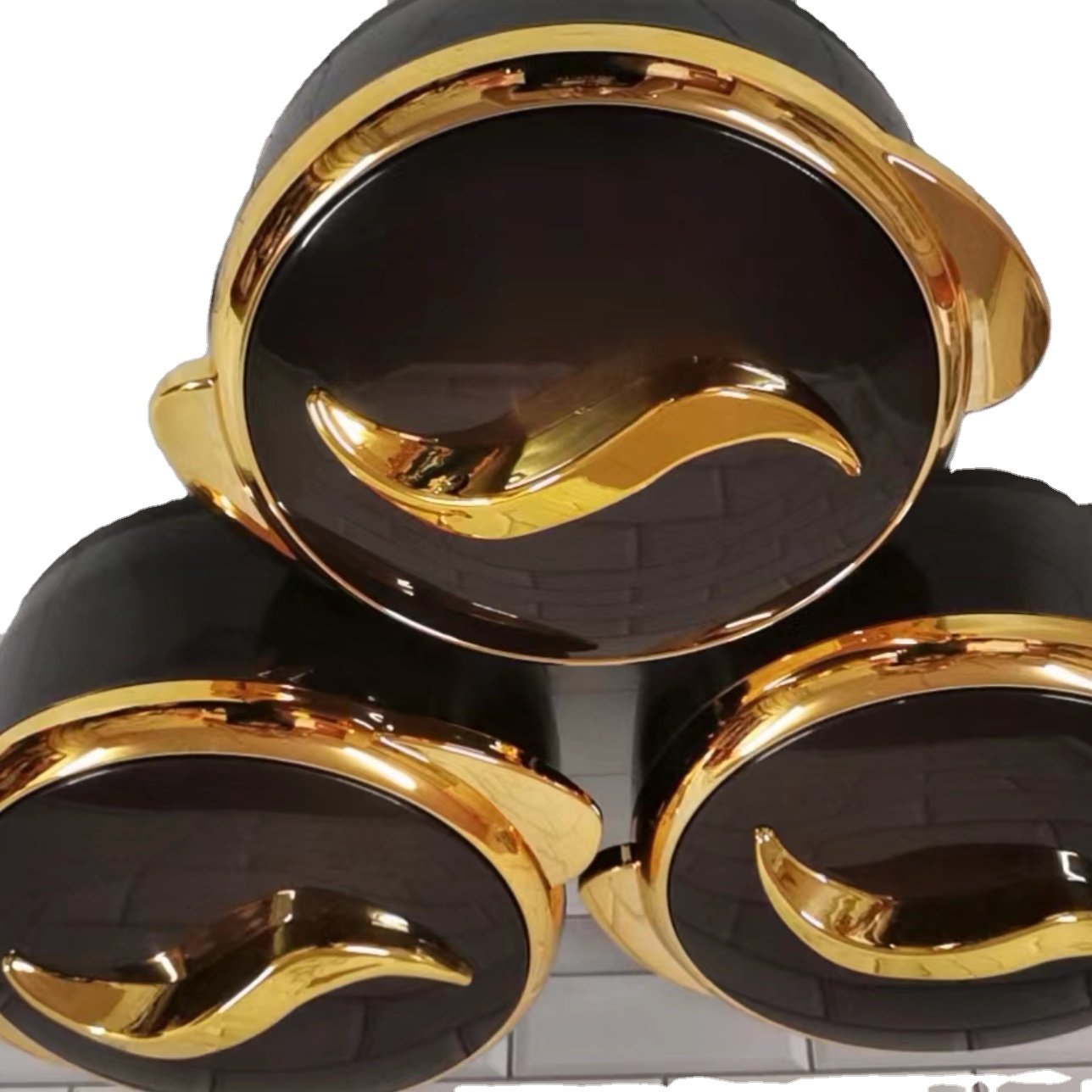 2024 Wholesale round insulated food warmer casserole for cookware 1.5L+2L+2.5L Israel Kuwait insulated hot pot casserole set