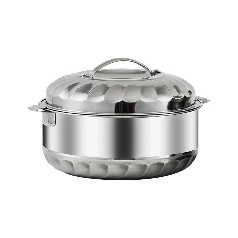 6 PCS Stainless Steel Kitchen Cookware Set Hot Pot Food Warmers Stock Pot Casserole Container Lids Stainless Steel Food Storage