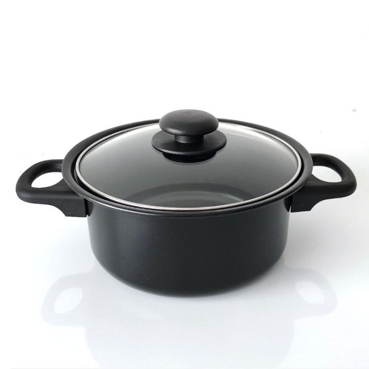 ASSMILE 13pcs aluminium cooking pots and pans marble coated cookware sets